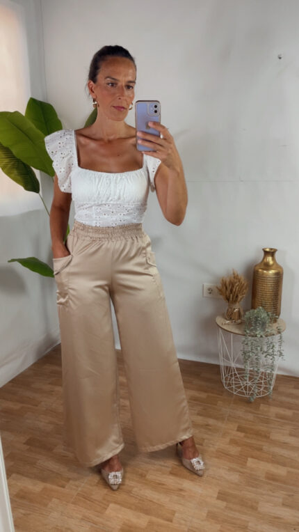 Pantalón satinado